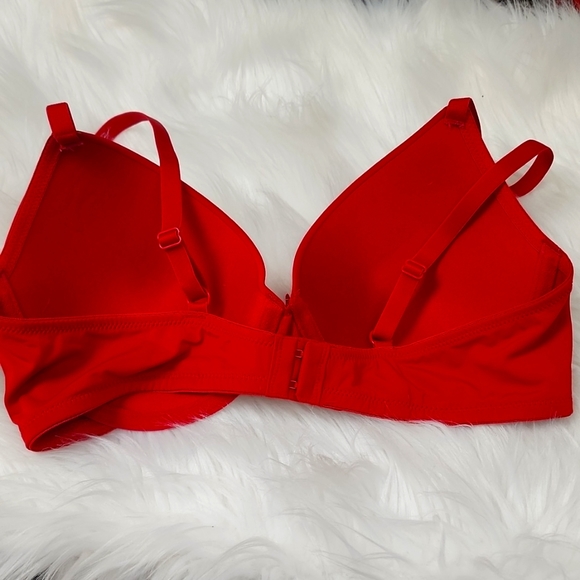 Ambrielle Full Coverage Lightly Lined T-Shirt Bra in Flame red - Picture 3 of 7